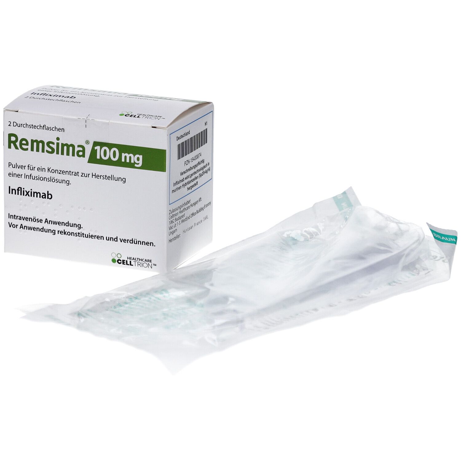 REMSIMA 100 mg Plv.f.e.Konz.z.Her.e.Inf.-Lsg.Dsfl.