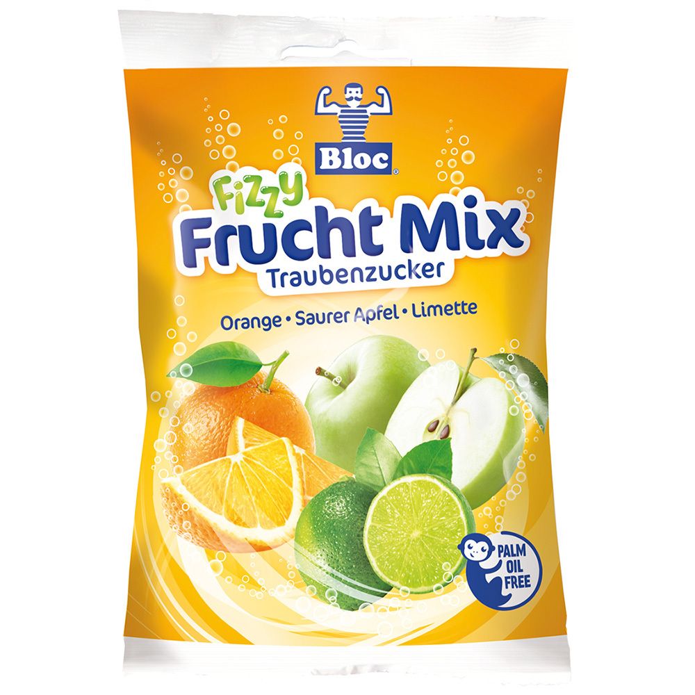 Bloc® Traubenzucker Fizzy Fruchtmix 75 g - Shop Apotheke