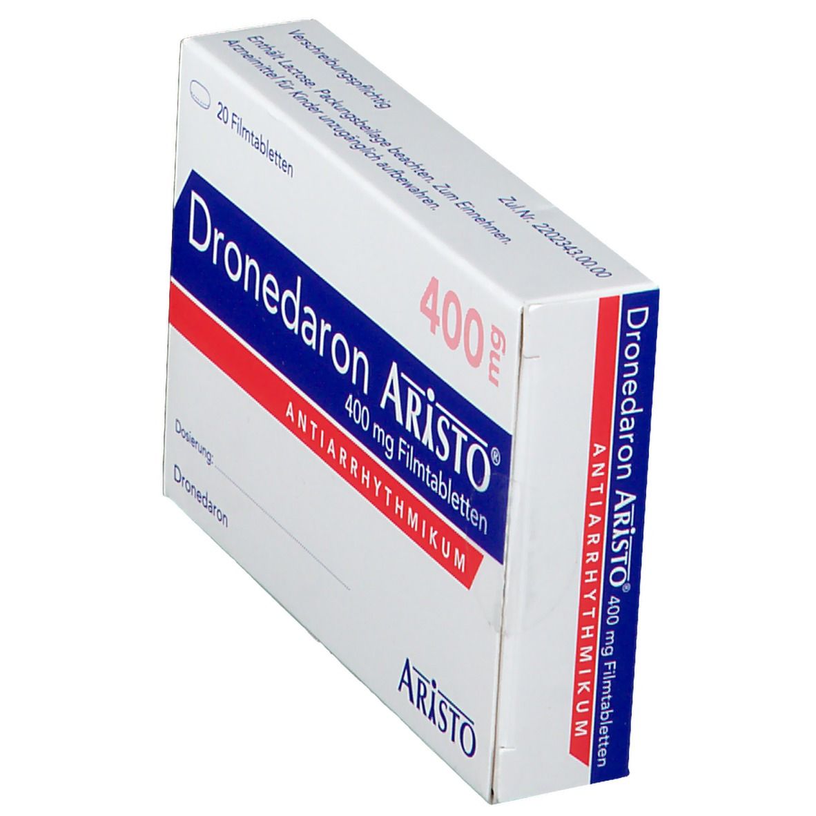 Dronedaron Aristo 400 mg Filmtabletten 20 St