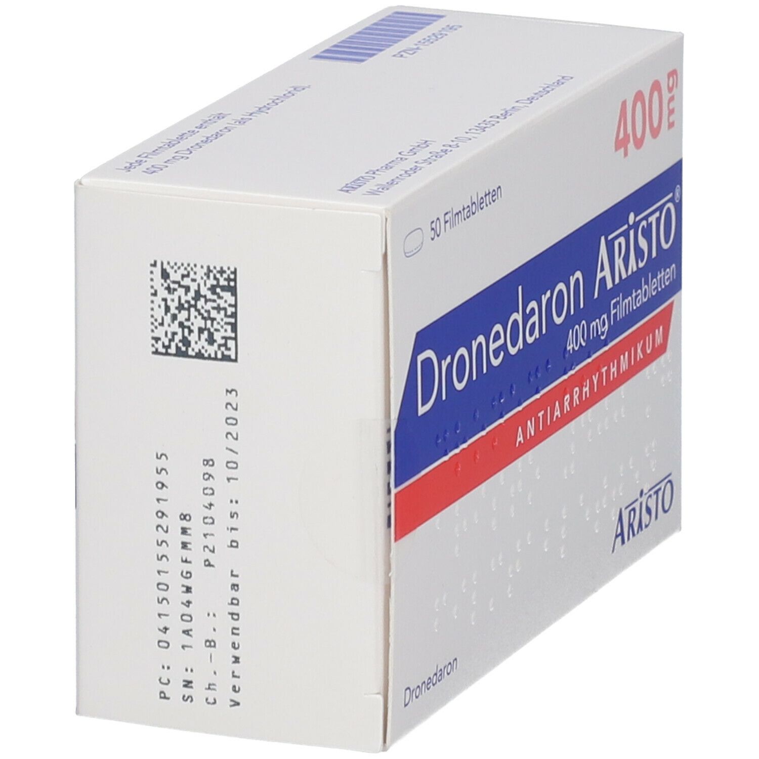 Dronedaron Aristo 400 mg Filmtabletten 50 St