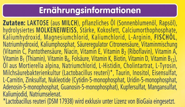 Nestlé BEBA PRO HA 1 Anfangsnahrung, von Geburt an