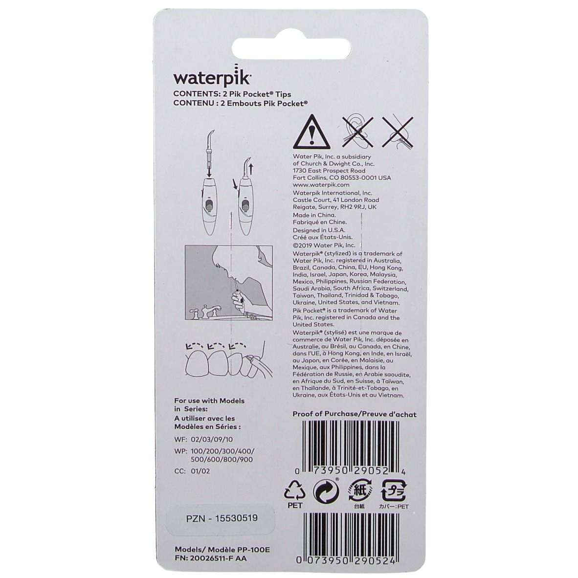 Waterpik® Pik Pocket Tip 2 St Shop Apotheke