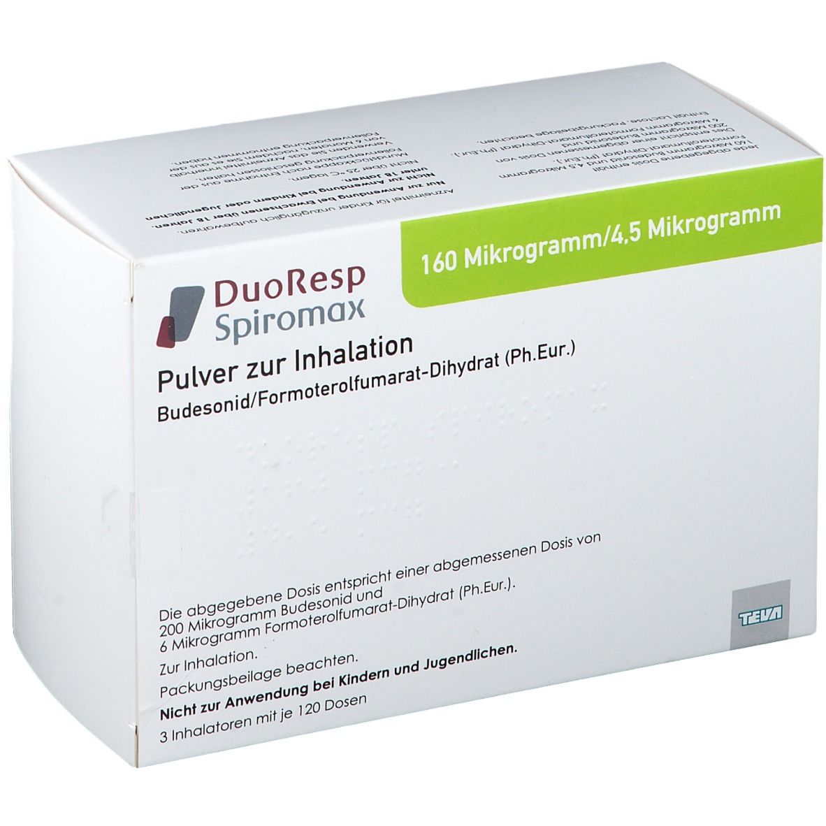 DUORESP Spiromax 160µg/4,5µg/Dosis 3x120ED Inh.-P.
