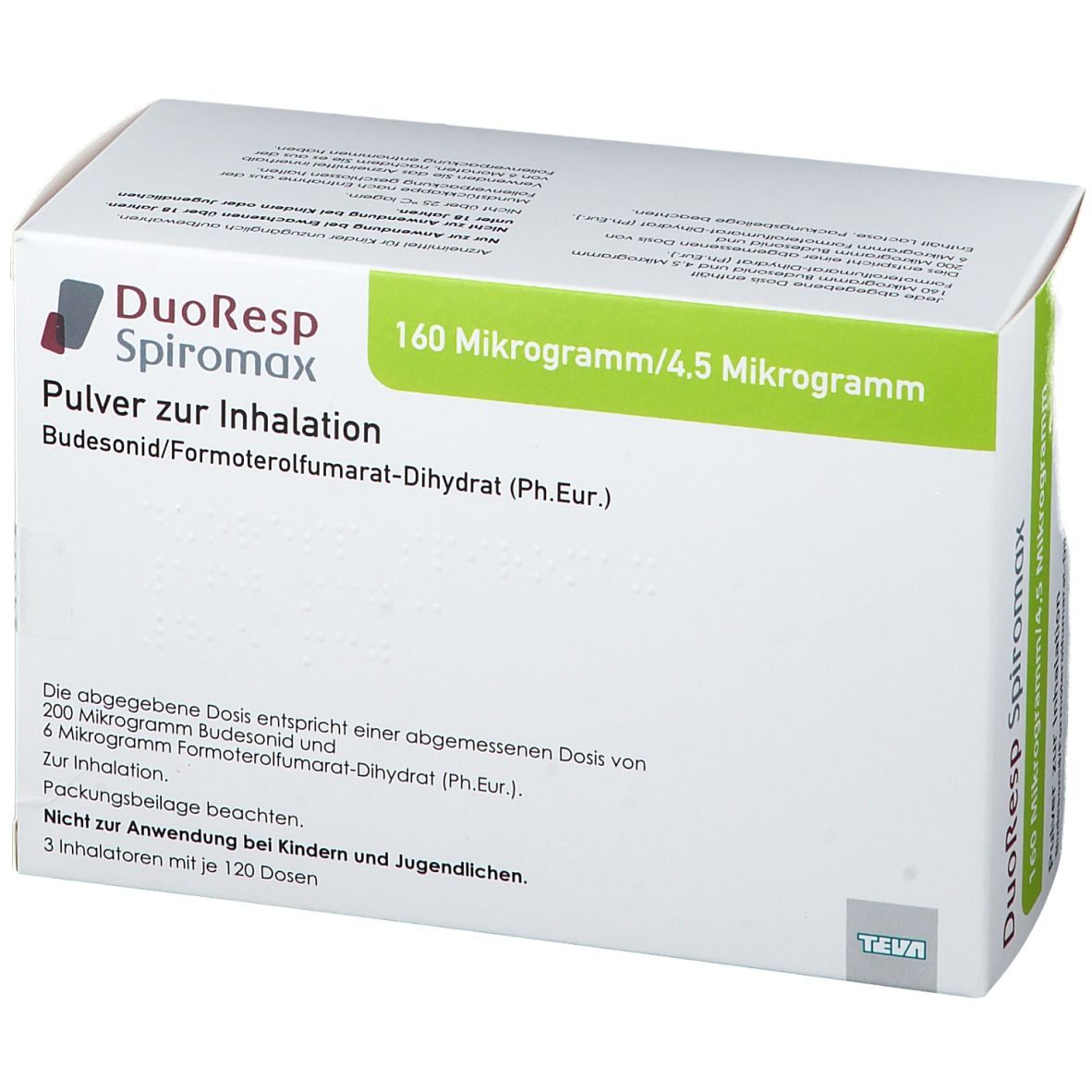DUORESP Spiromax 160µg/4,5µg/Dosis 3x120ED Inh.-P.