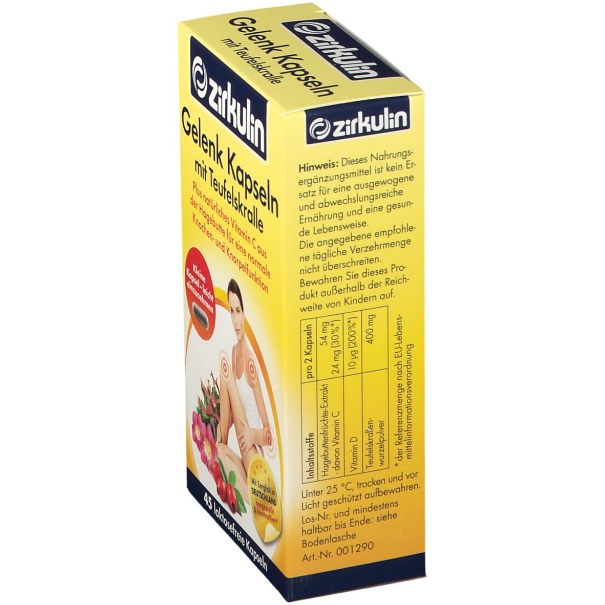 Zirkulin Gelenk Kapseln mit Teufelskralle
