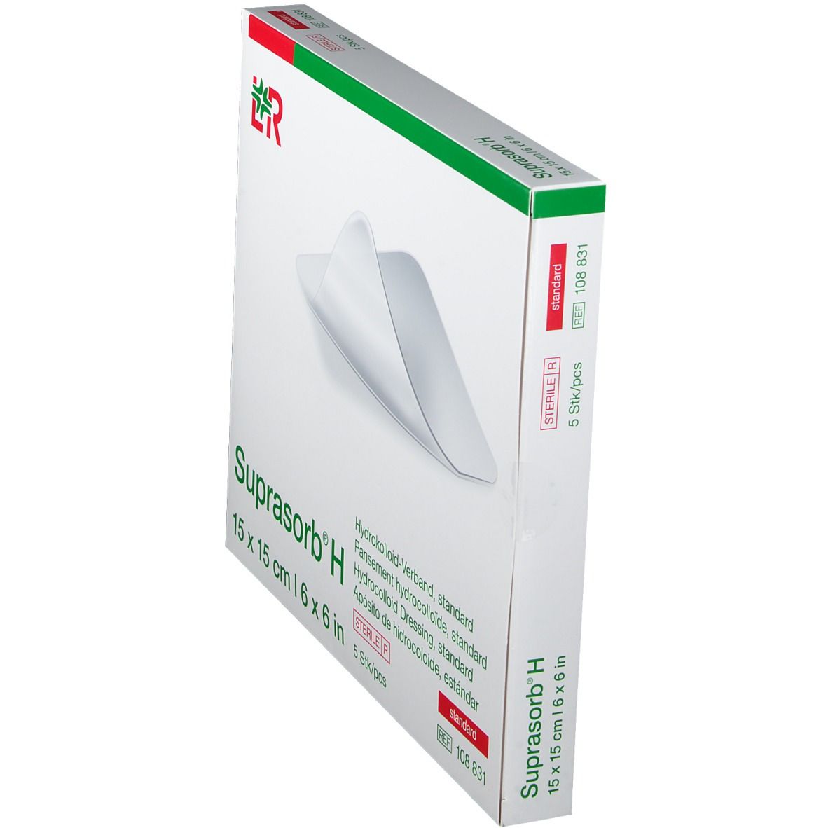 Suprasorb H Hydrokoll.Verb.standard 15x15 cm 5 St Verband