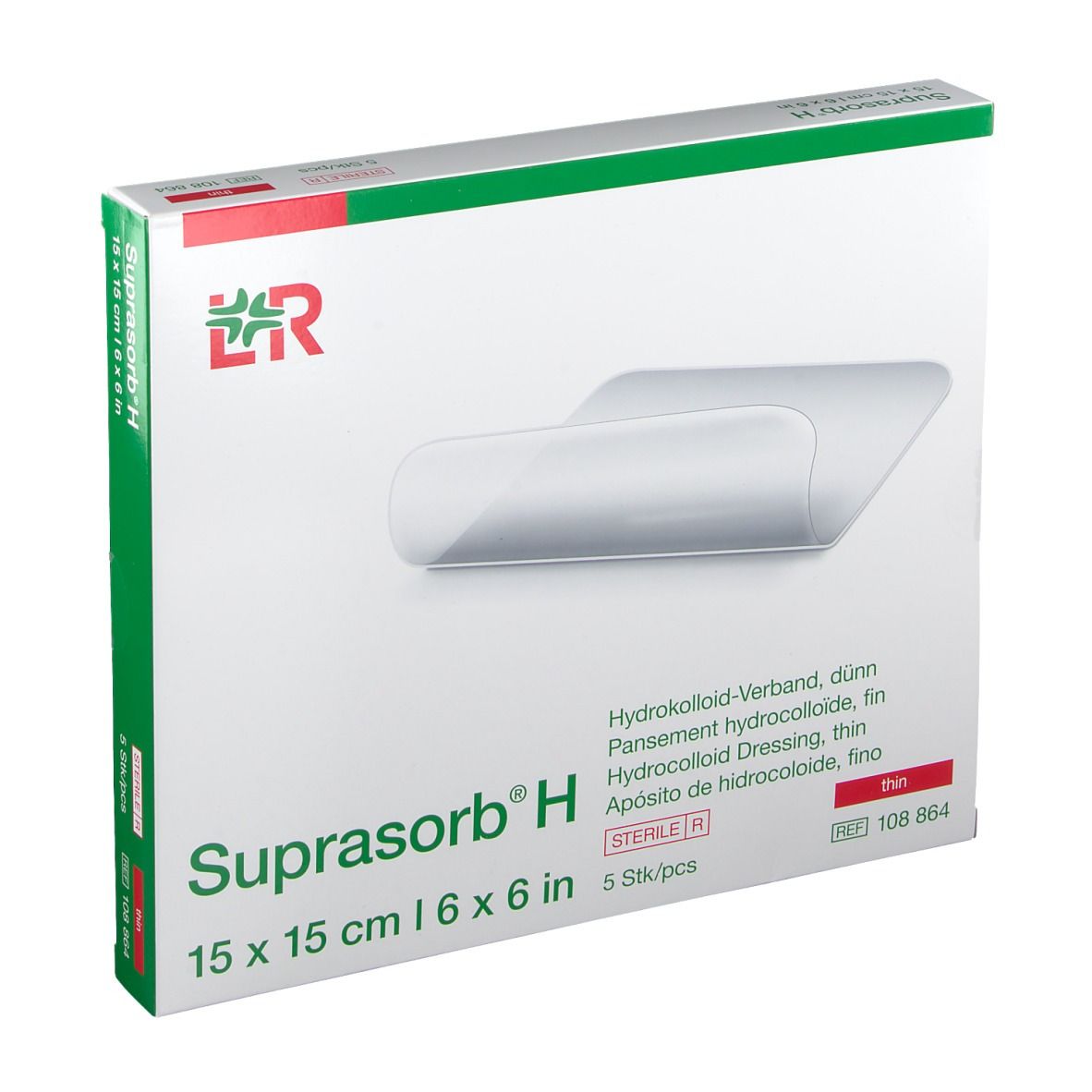 Suprasorb® H Hydrokolloid-Verband Sacrum 15 x 15 cm