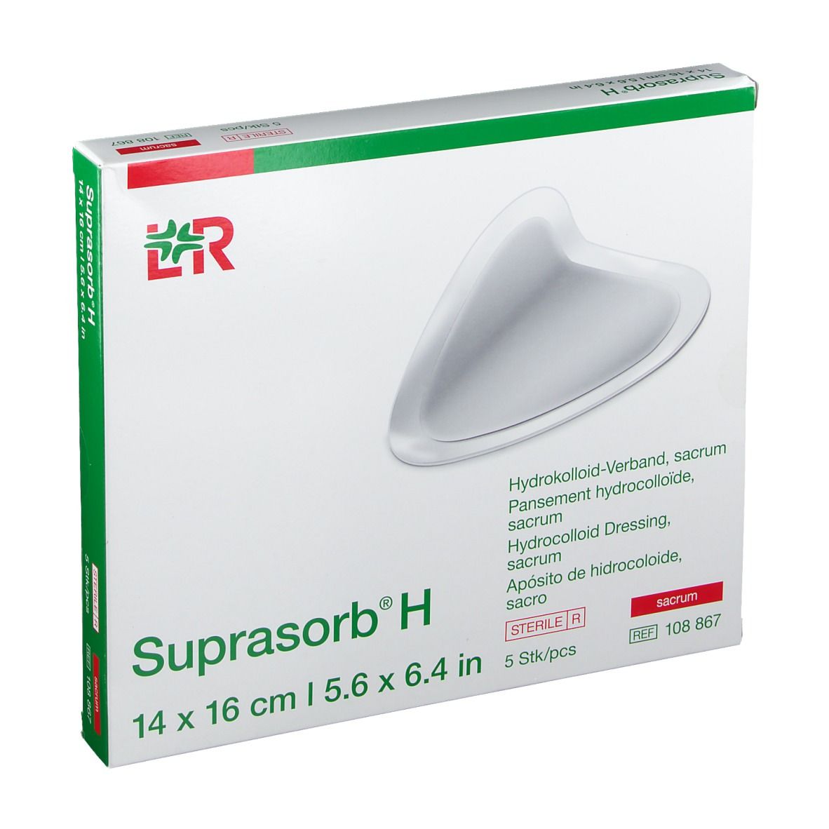 Suprasorb® H Hydrokolloid-Verband Sacrum 14 x 16 cm