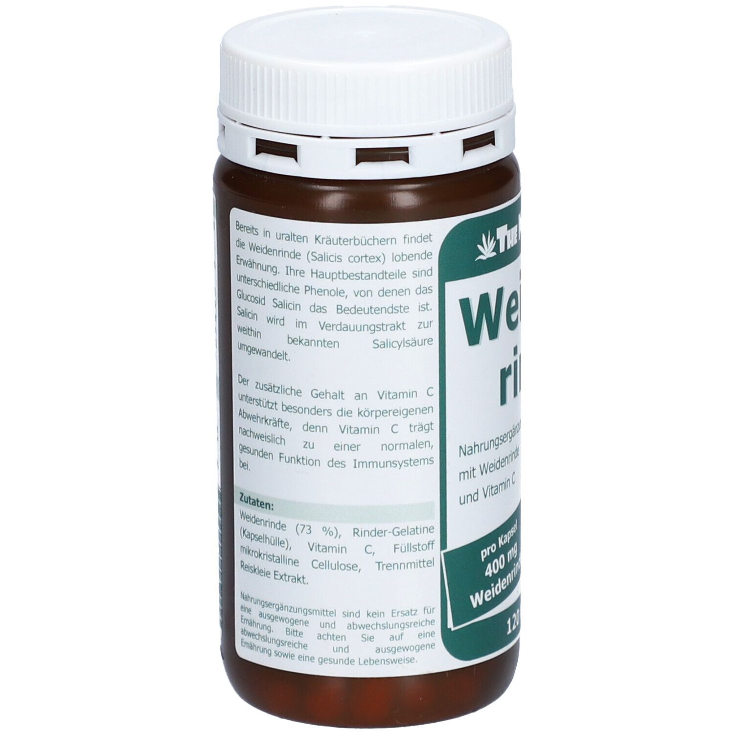 Weidenrinde Kapseln 400 mg 120 St