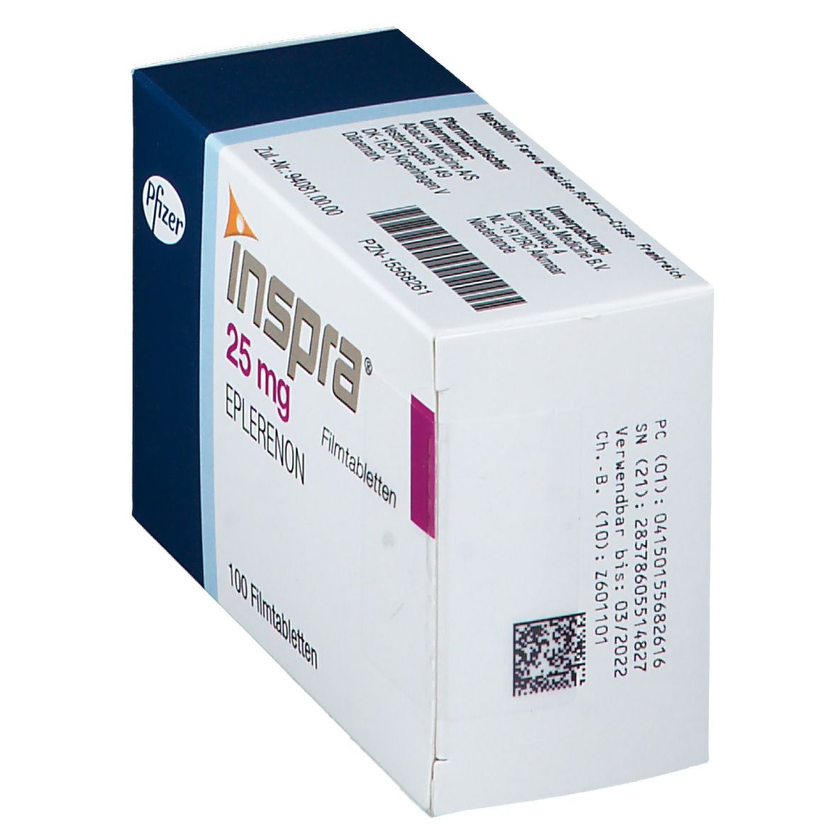 Inspra 25 mg Filmtabletten 100 St