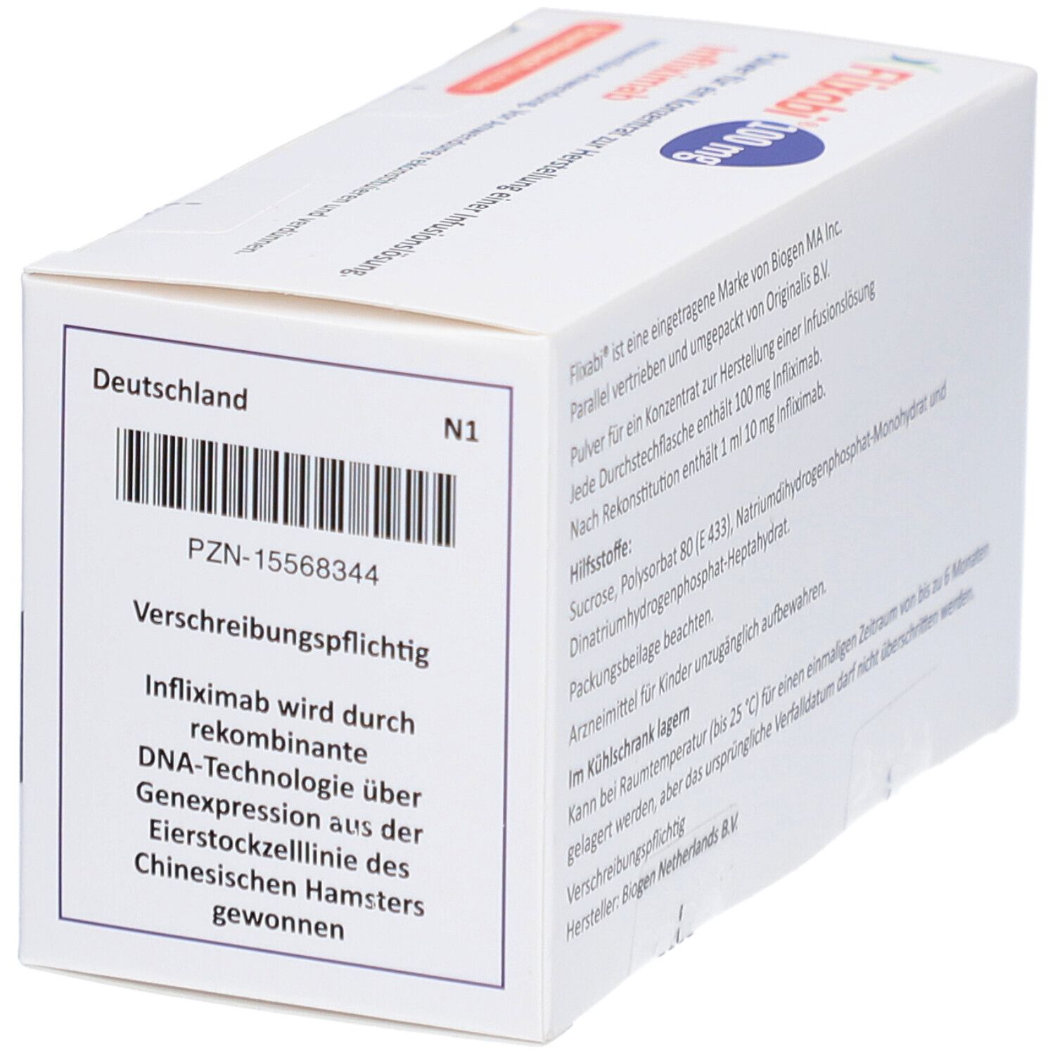FLIXABI 100 mg Plv.f.e.Konz.z.Her.e.Inf.-Lsg.Dsfl.