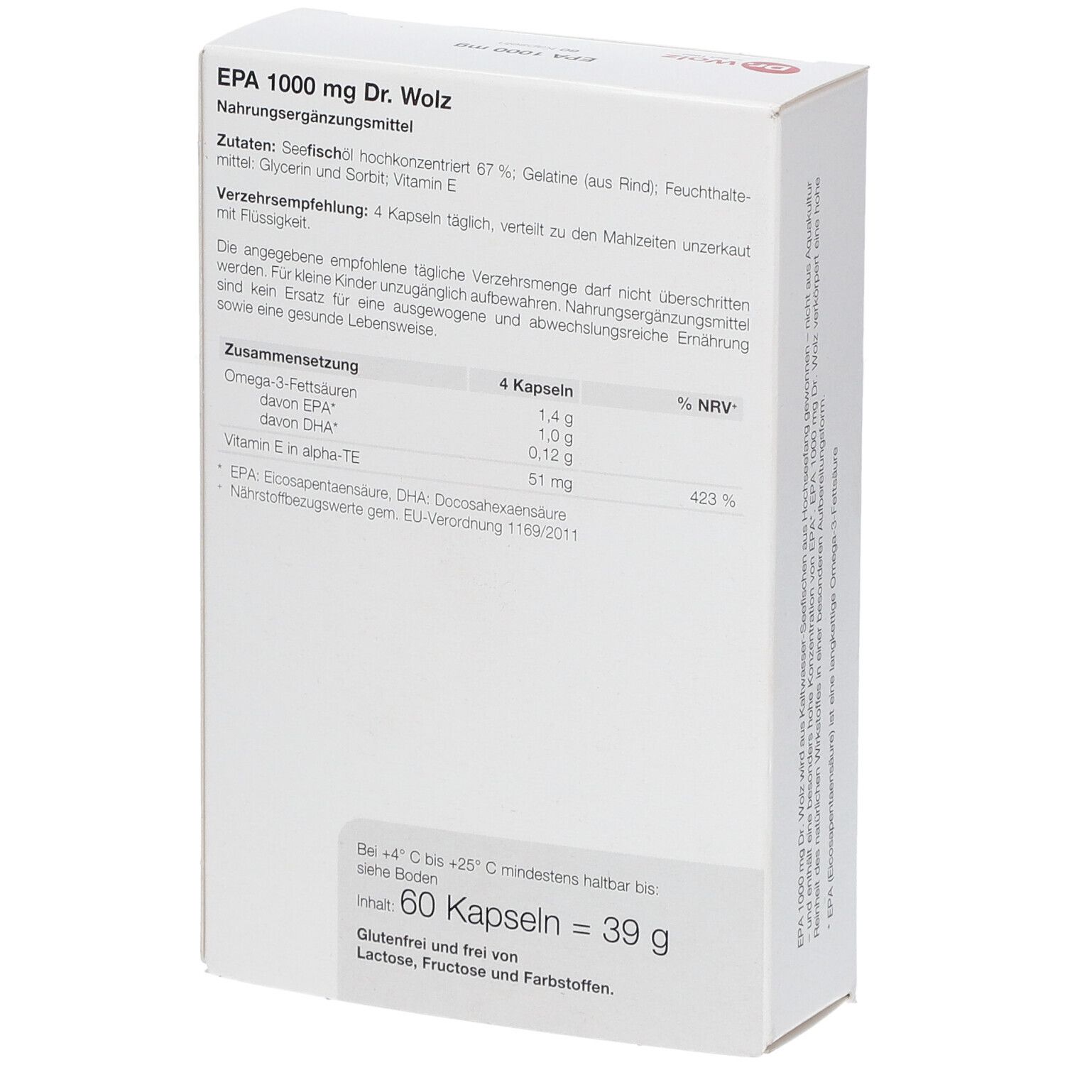 Dr. Wolz EPA 1000 mg 60 St Shop Apotheke
