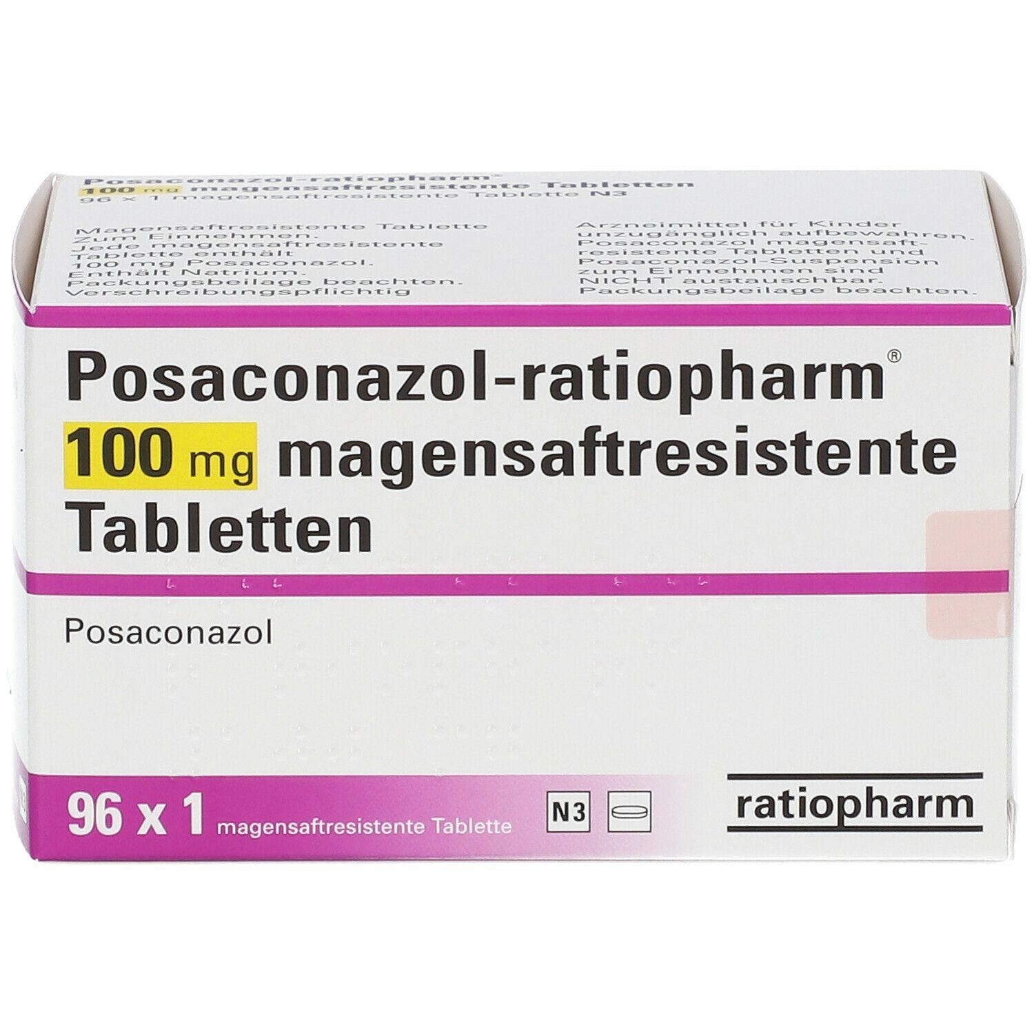 Posaconazol-ratiopharm® 100 mg