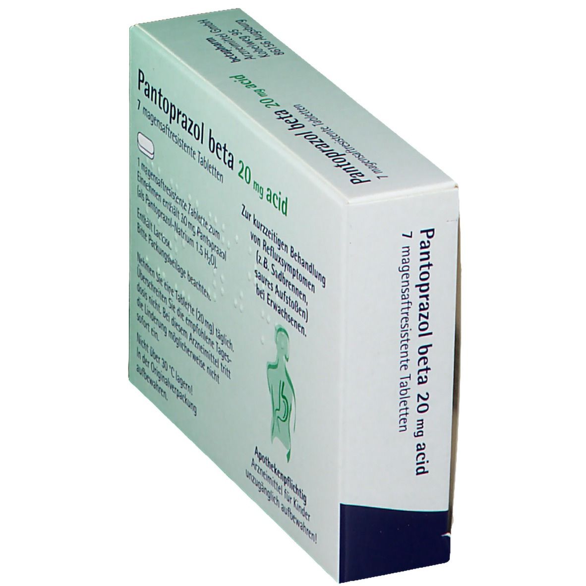 Pantoprazol beta 20mg acid magensaftresistente Tabletten