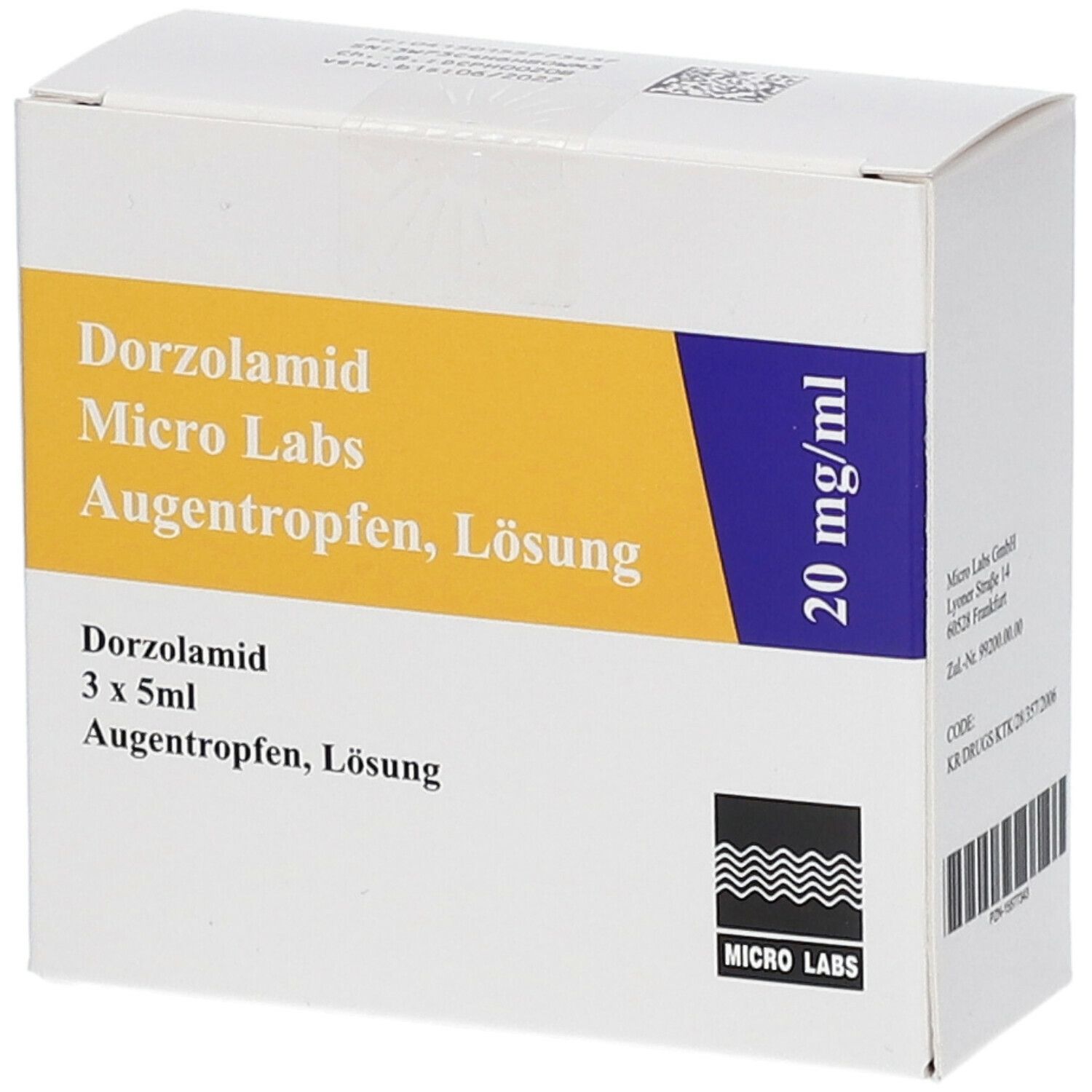 Dorzolamid Micro Labs 20 mg/ml