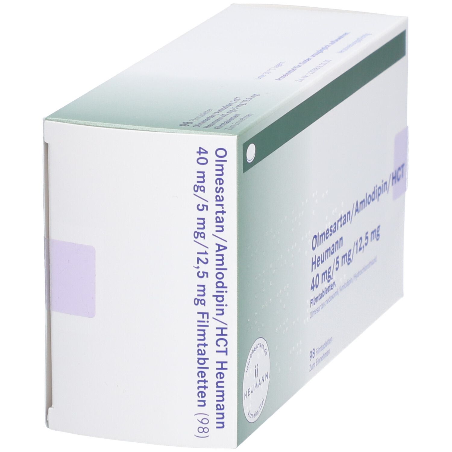 OLMESARTAN/Amlodipin/HCT Heumann 40/5/12,5mg FTA 98 St Filmtabletten