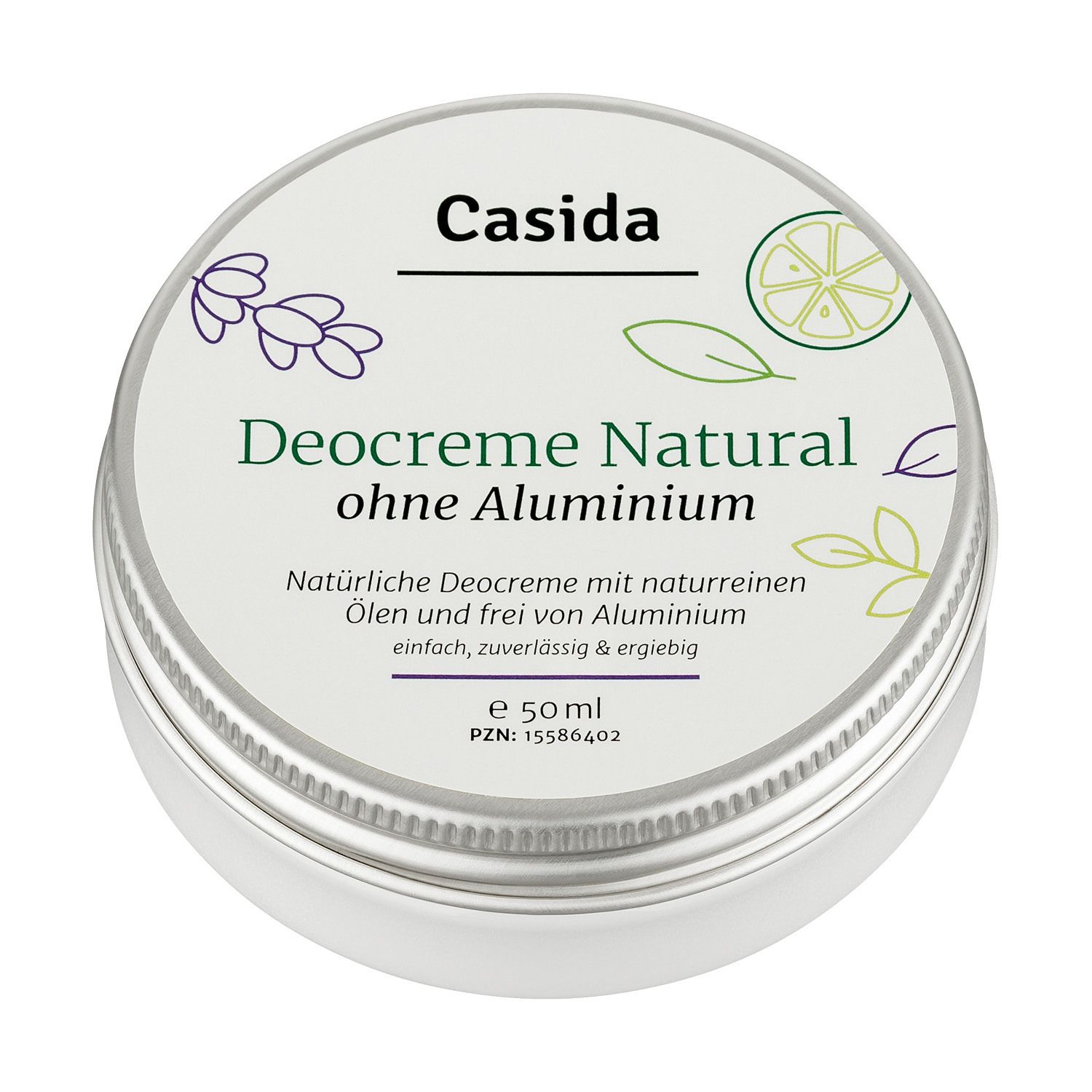 Casida Deocreme Natural ohne Aluminium