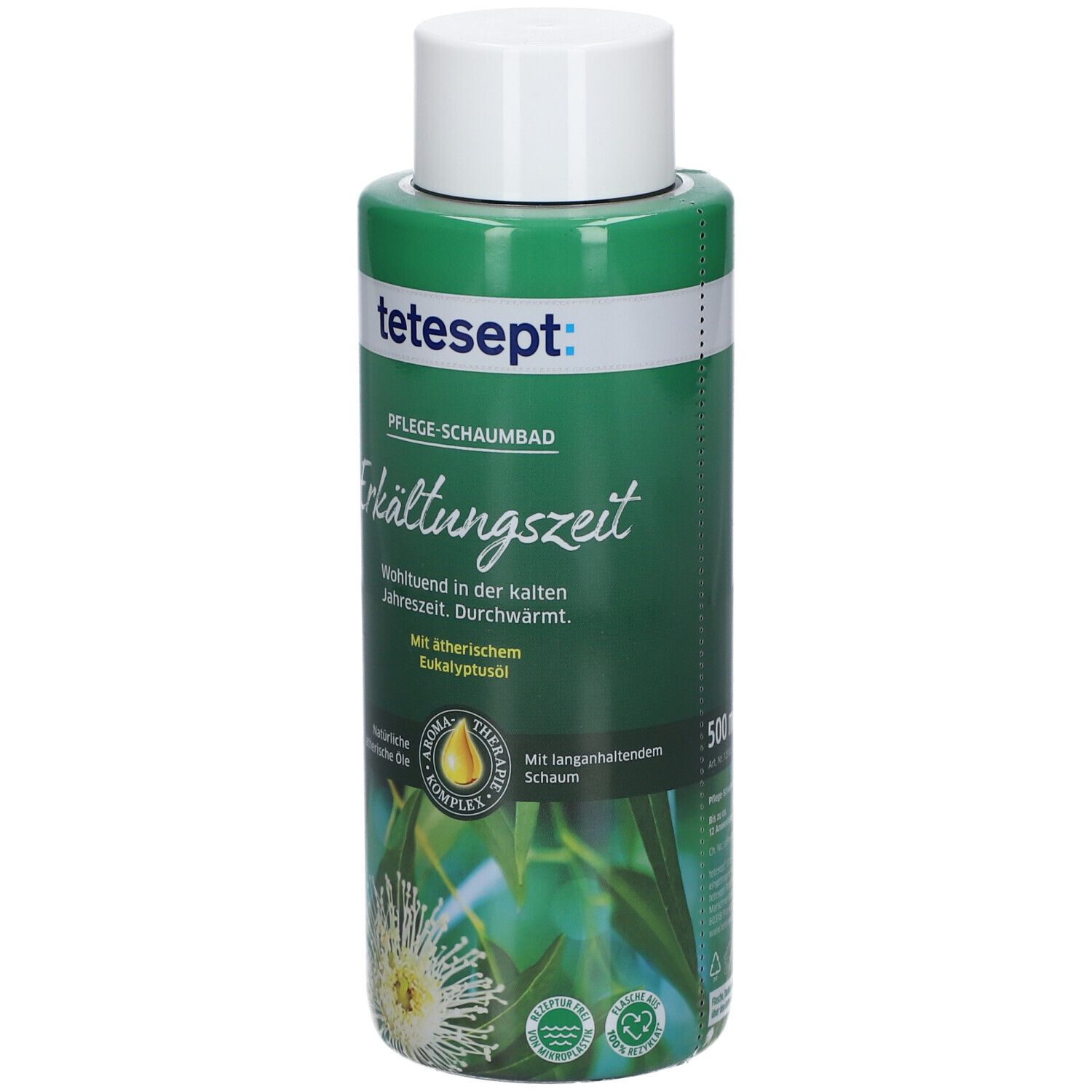 Tetesept Erkältungszeit Duschgel – Mit Eukalyptusöl & Kampfer, Befreit Die Atemwege, PH-neutral (Packung Mit 3x)