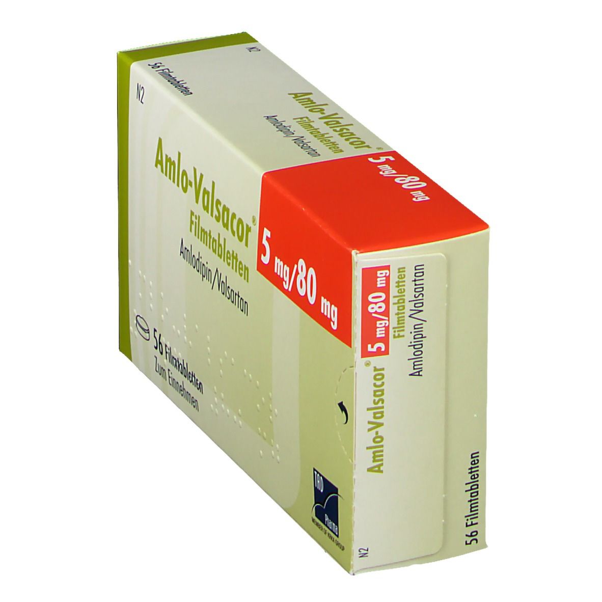 Amlo-Valsacor 5 mg/80 mg Filmtabletten 56 St