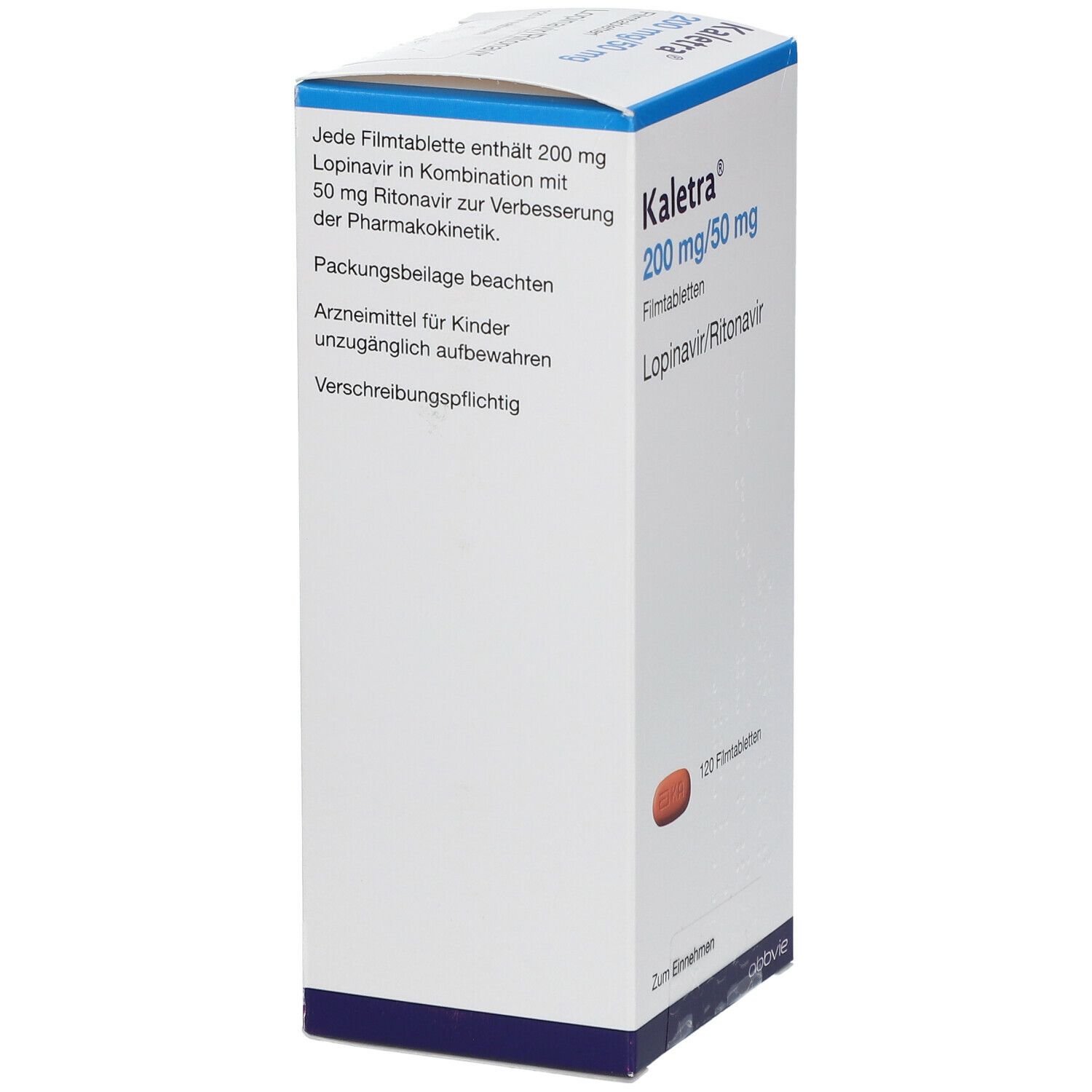 Kaletra 200 mg/50 mg Filmtabletten 120 St