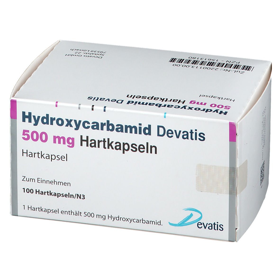 Hydroxycarbamid Devatis 500 mg
