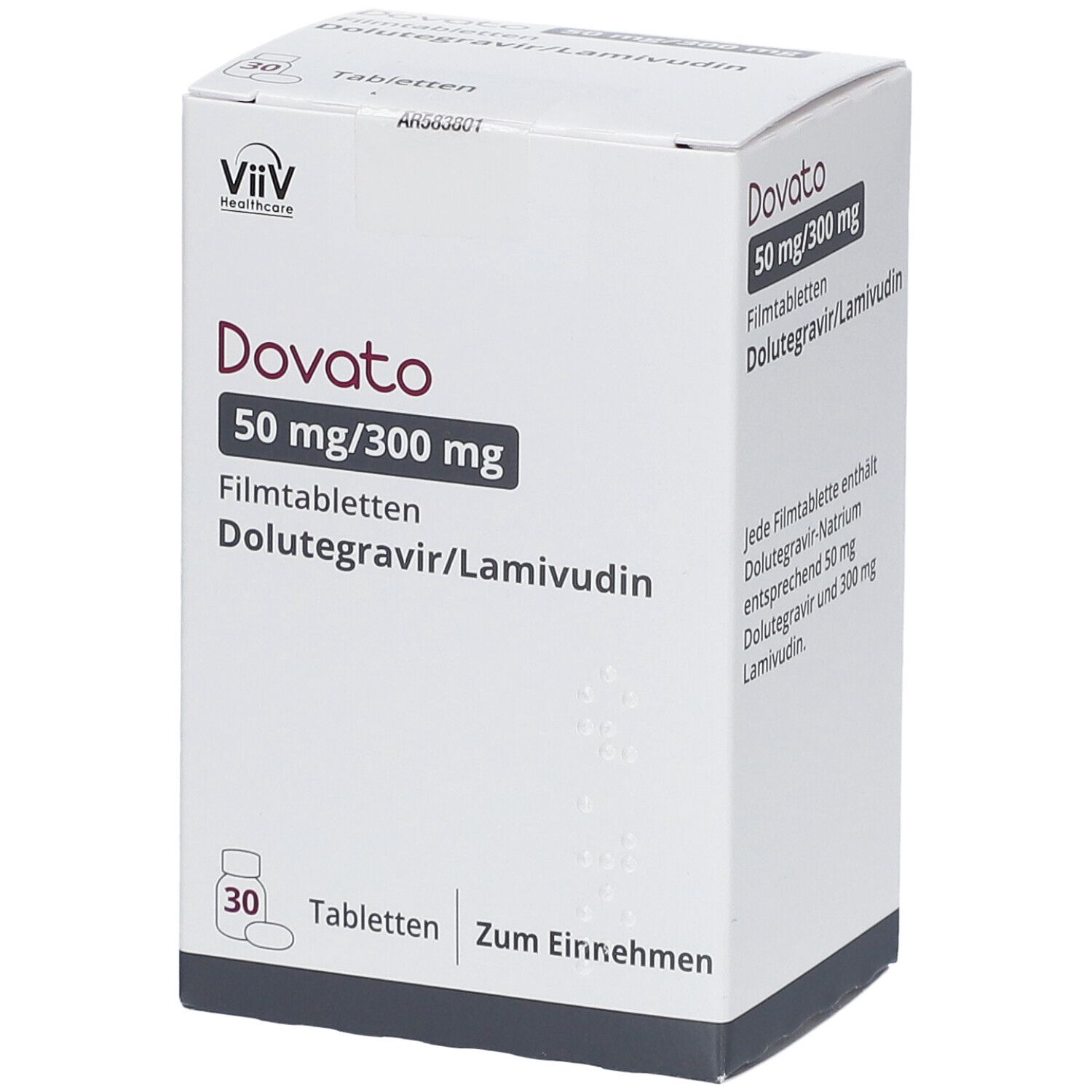 Dovato 50 mg/300 mg Filmtabletten 1x30 St