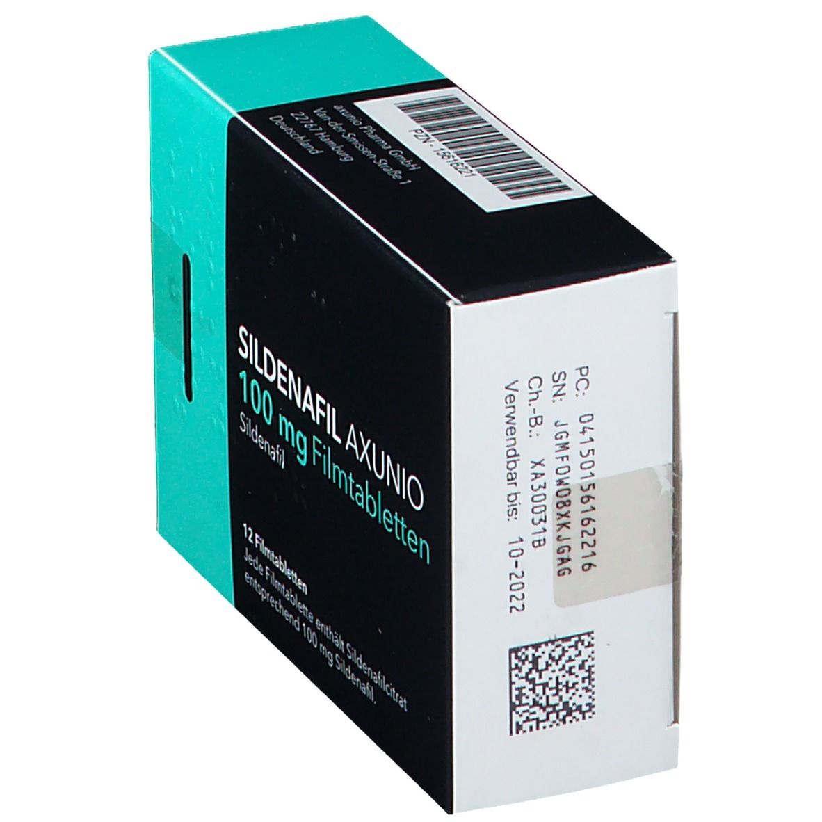 Sildenafil axunio 100 mg