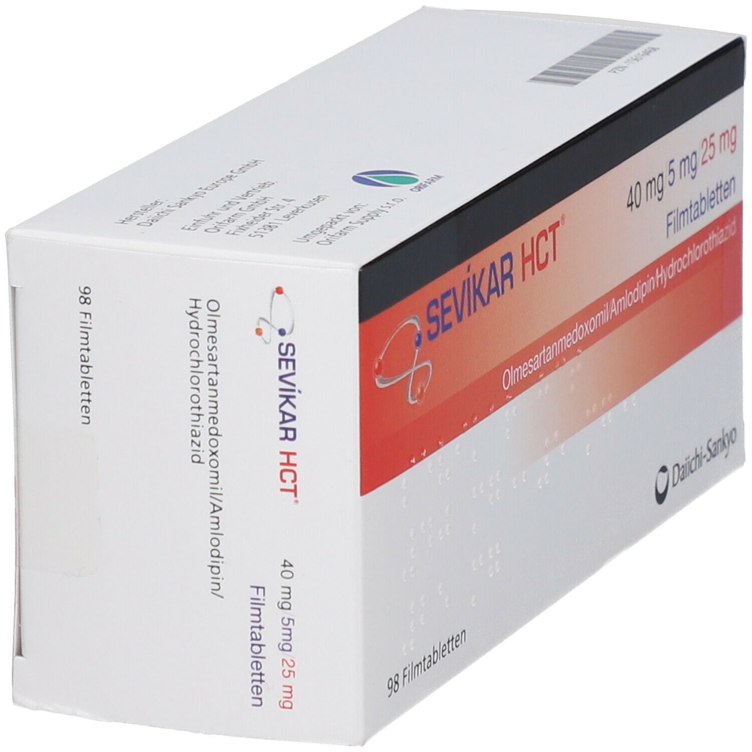 Sevikar HCT 40 mg/5 mg/25 mg