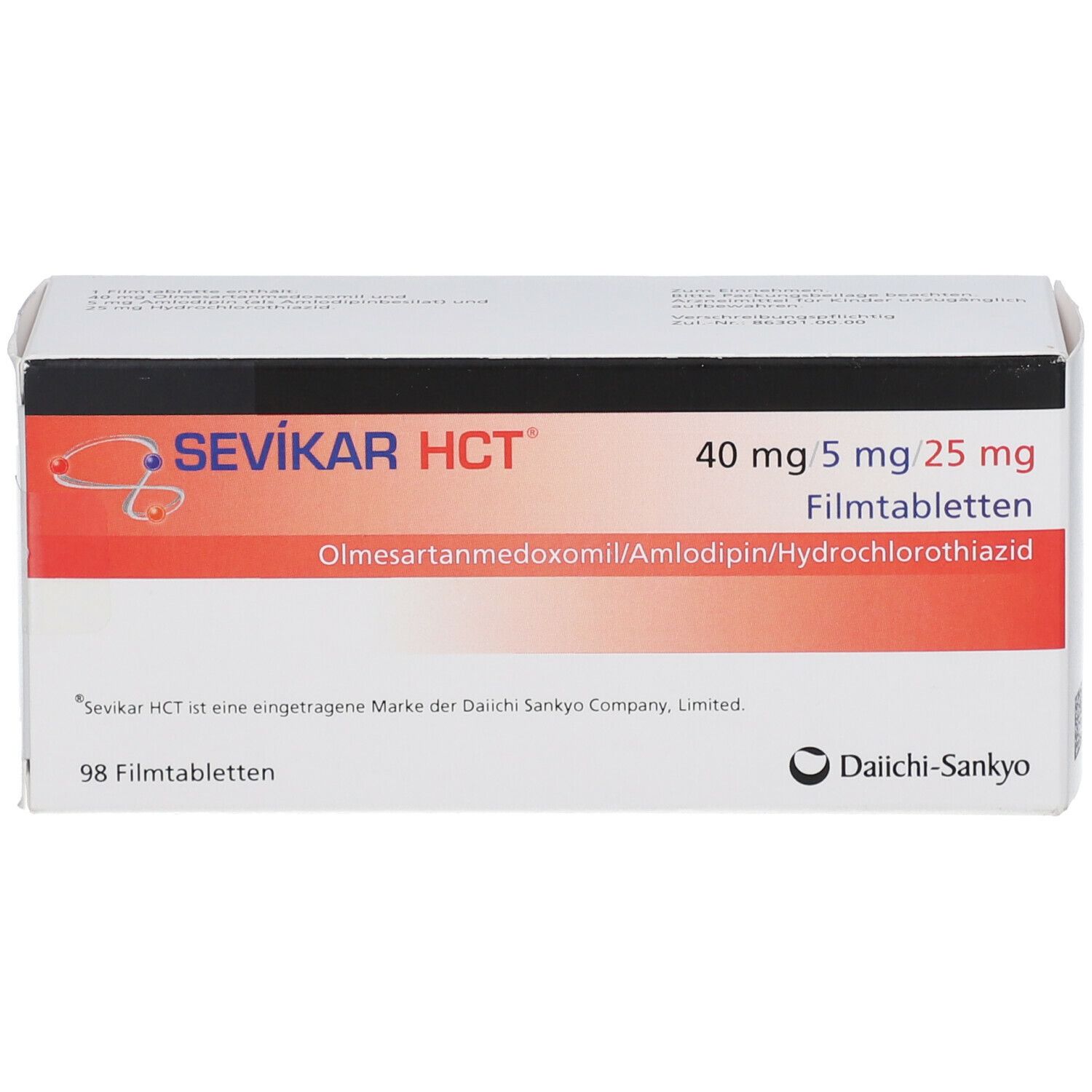 Sevikar HCT 40 mg/5 mg/25 mg