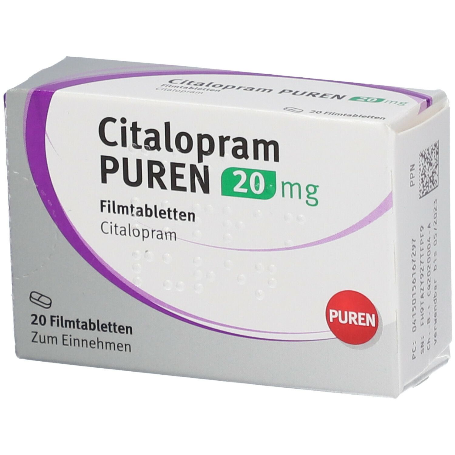 Citalopram Puren 20 mg Filmtabletten St