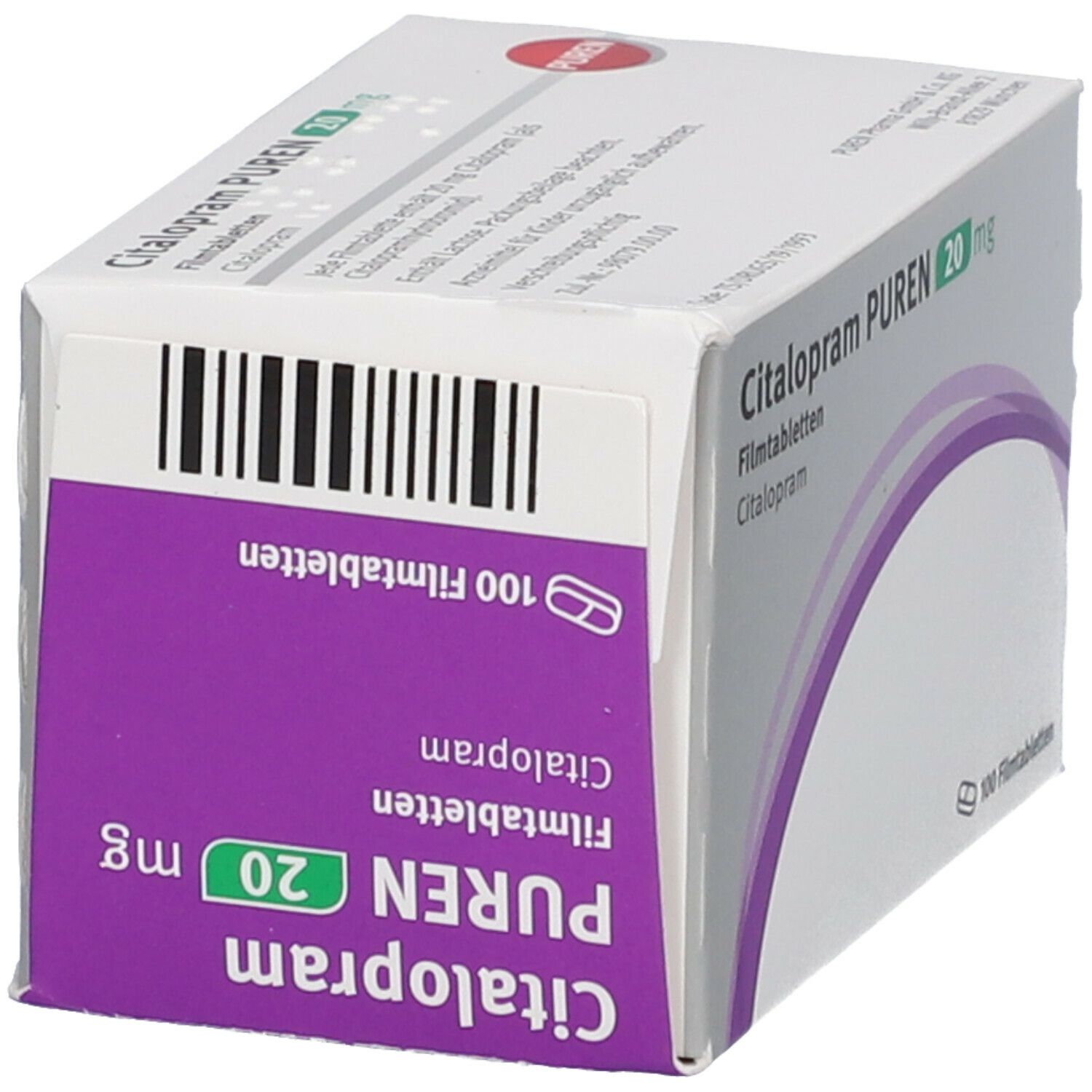 Citalopram Puren 20 Mg 100 St Mit Dem E Rezept Kaufen Shop Apotheke 