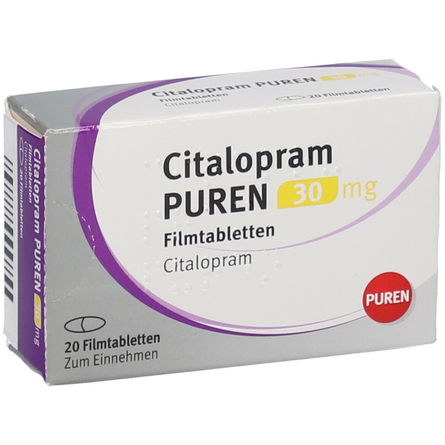 Citalopram PUREN 30 mg 20 St mit dem E-Rezept kaufen - Shop Apotheke