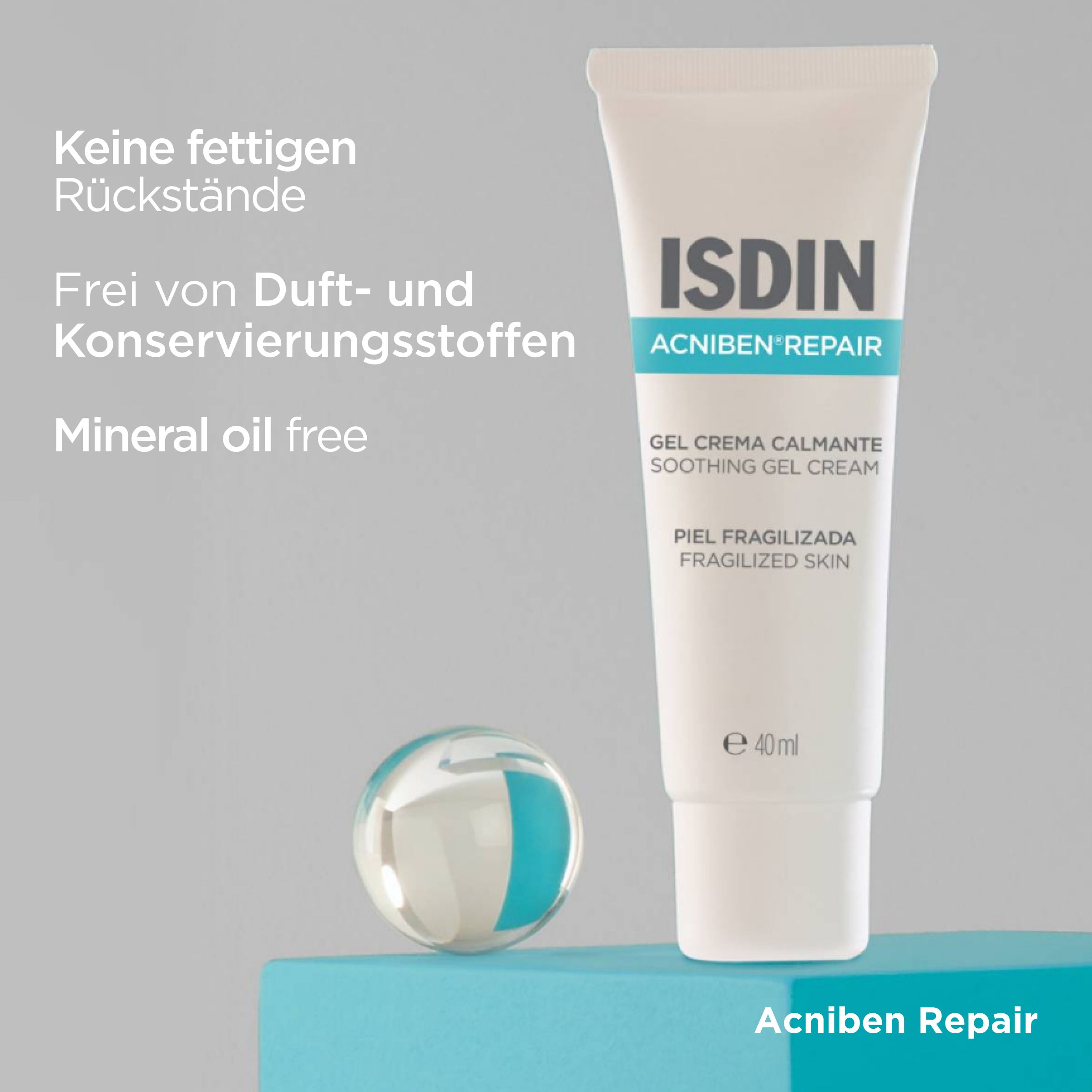 ISDIN Acniben Repair beruhigende Gesichtcreme bei Akne Behandlungen
