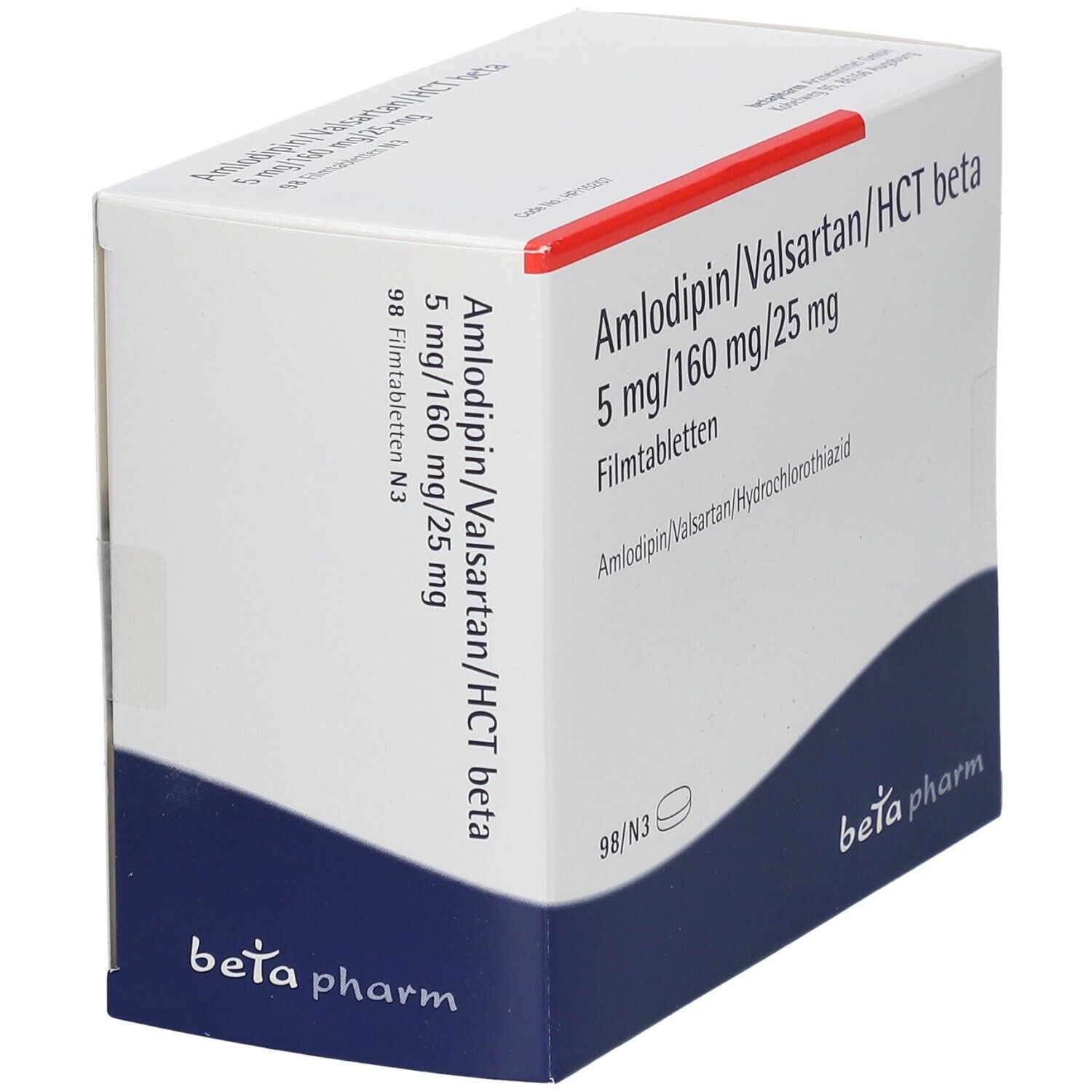 AMLODIPIN/Valsartan/HCT beta 5mg/160mg/25mg FTA 98 St Filmtabletten