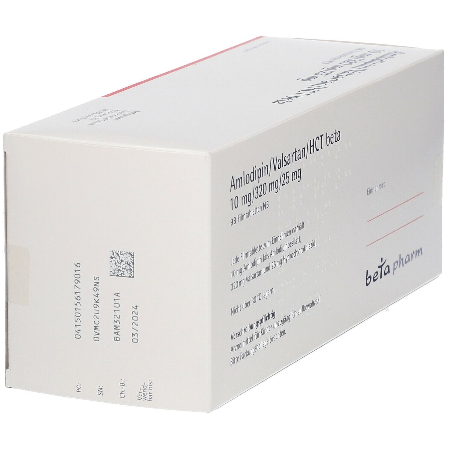 Amlodipin/Valsartan/HCT beta 10 mg/320 mg /25 mg