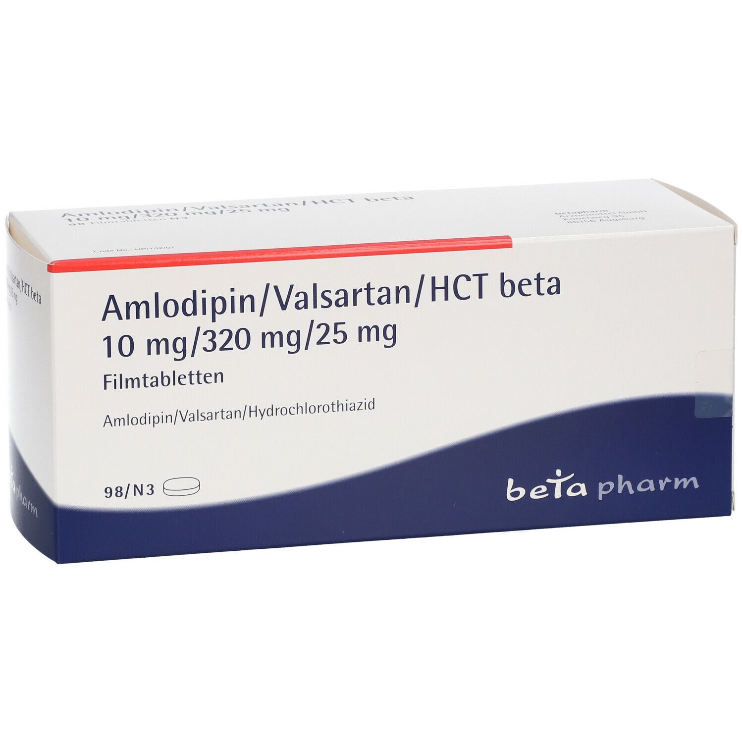 Amlodipin/Valsartan/HCT beta 10 mg/320 mg /25 mg