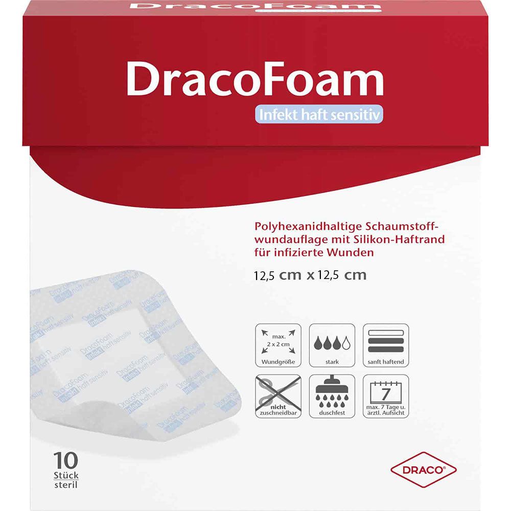 DracoFoam Infekt haft sensitiv 12,5 x 12,5 cm