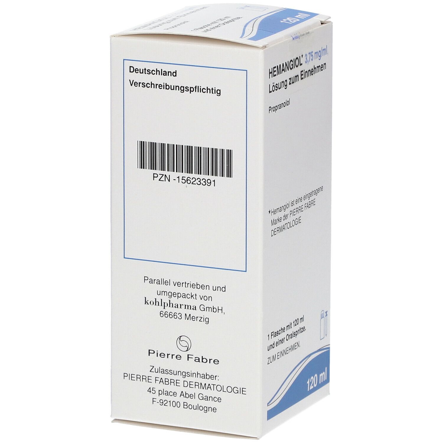 Hemangiol 3,75 mg/ml Lösung zum Einnehmen 120 ml