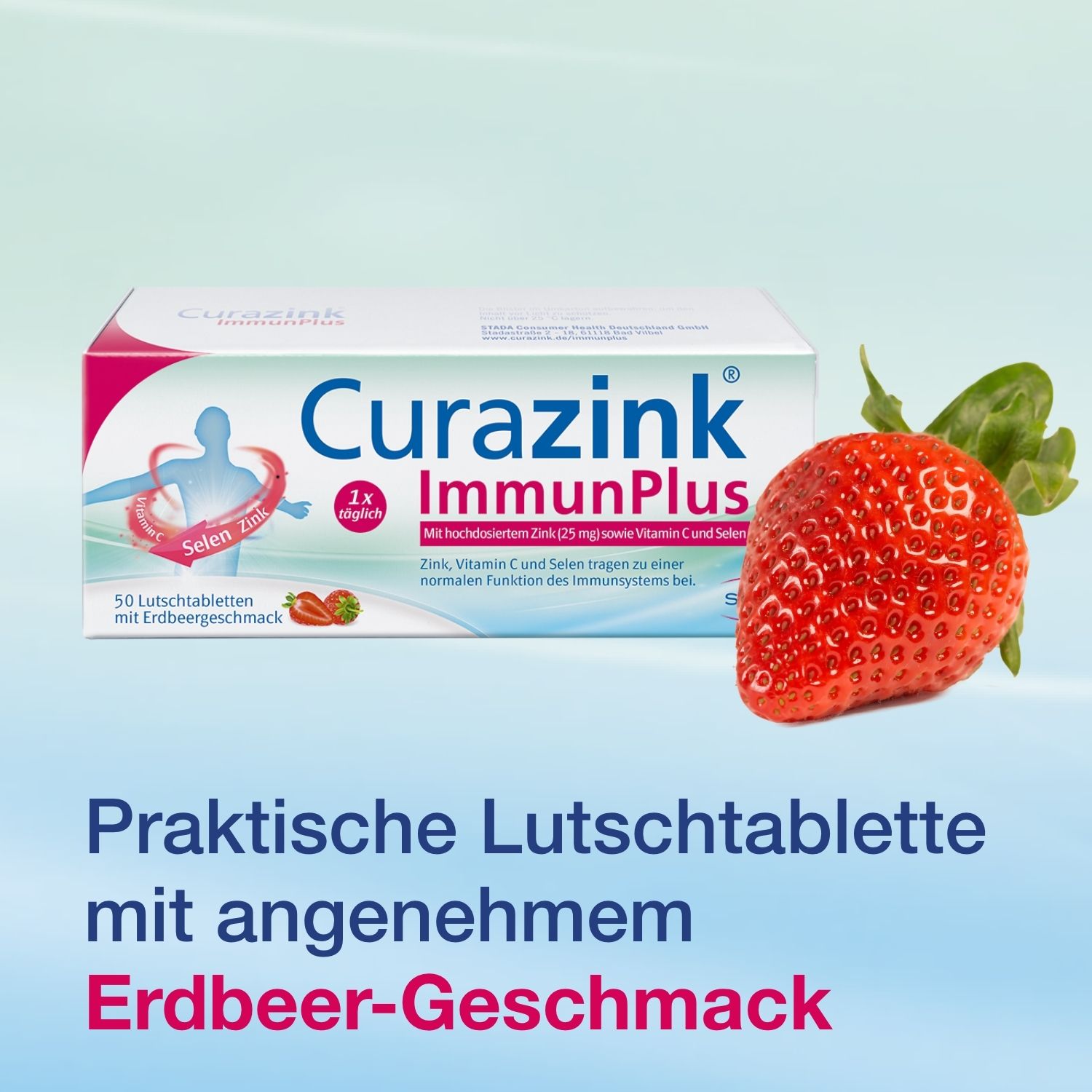 Curazink® ImmunPlus – Veganes Nahrungsergänzungsmittel zur Unterstützung des Immunsystems, Zink-Histidin-Dihydrat