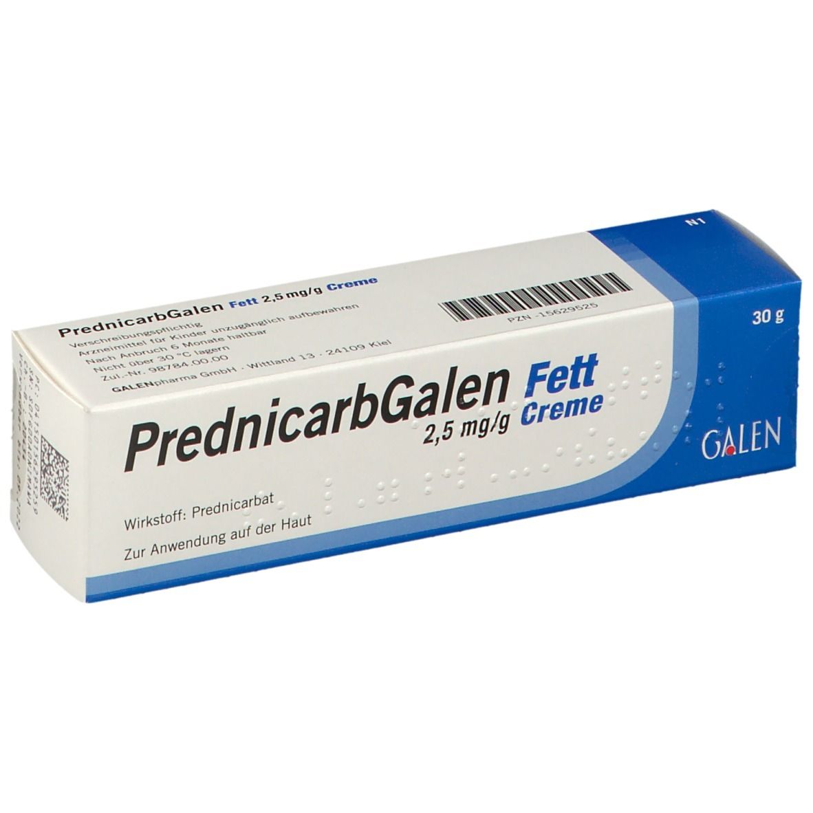 PrednicarbGalen Fett 2,5mg/g