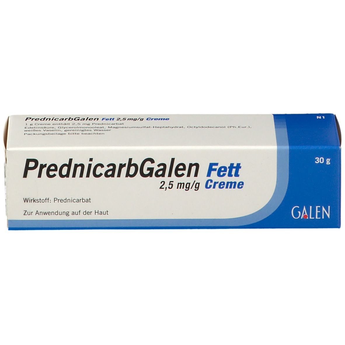 PrednicarbGalen Fett 2,5mg/g