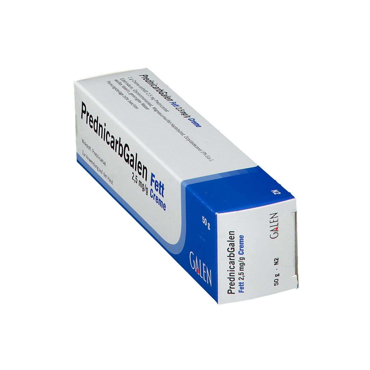 Prednicarbgalen Fett 2,5 mg/g Creme 50 g