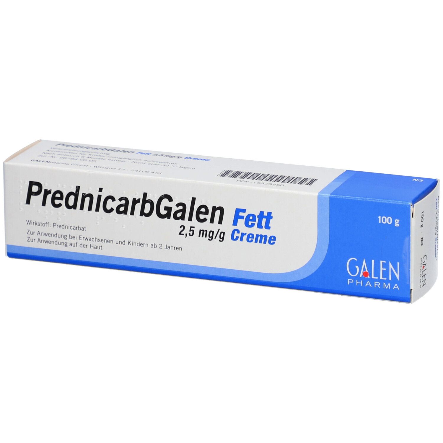 PrednicarbGalen Fett 2,5mg/g
