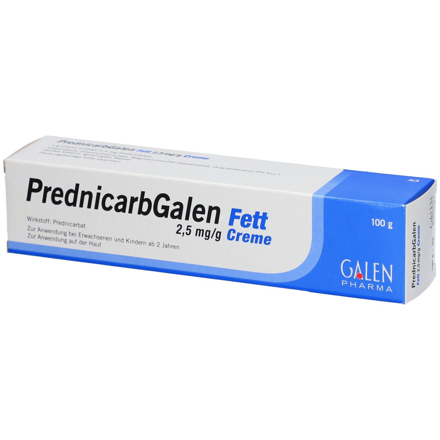 PrednicarbGalen Fett 2,5mg/g