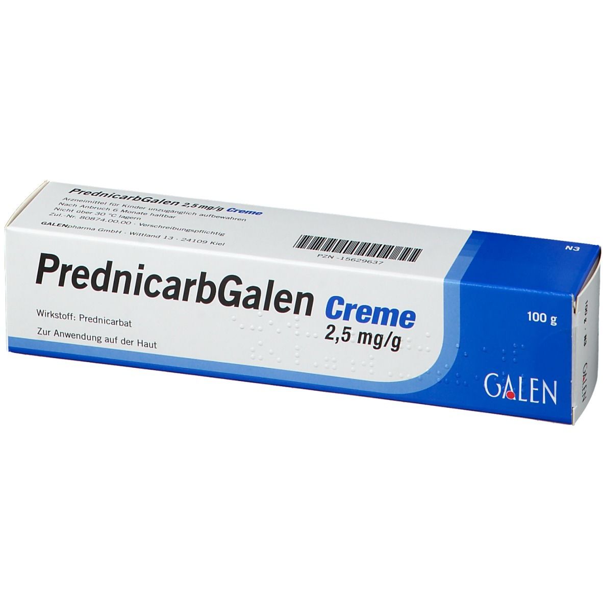 PrednicarbGalen Creme 2,5mg/g