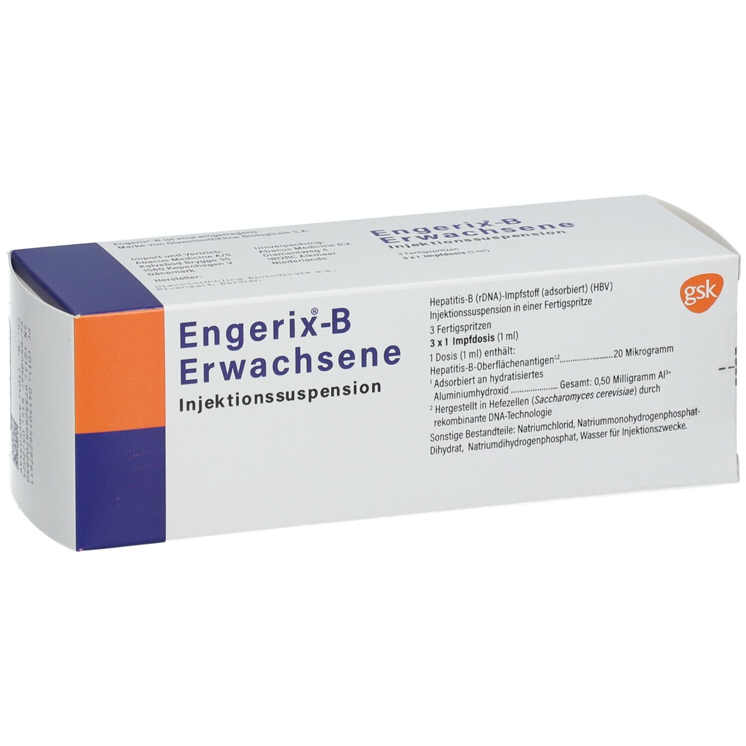 Engerix® B Erwachsene 3 St Mit Dem E-Rezept Kaufen - Shop Apotheke