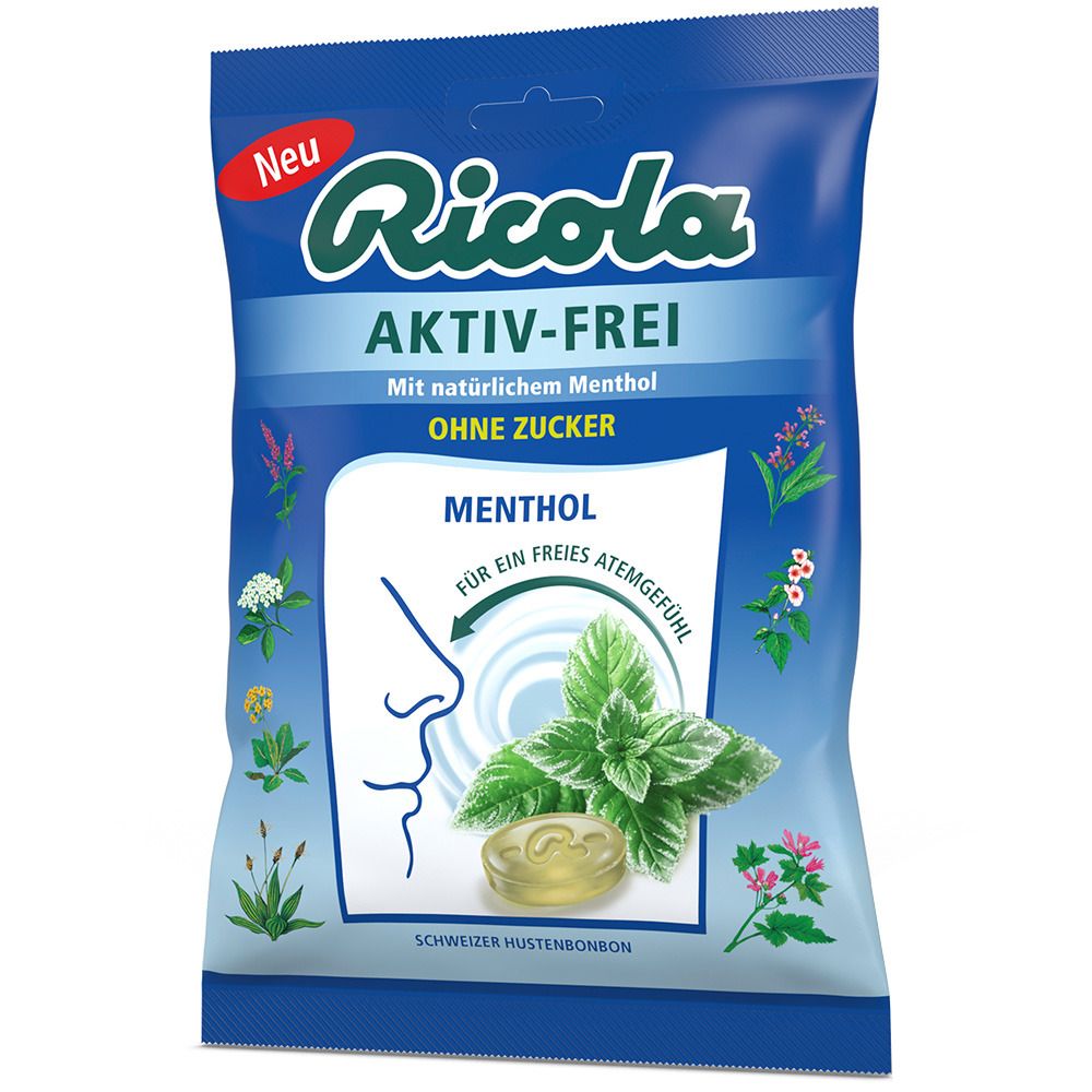 Ricola® Aktiv-Frei Menthol ohne Zucker