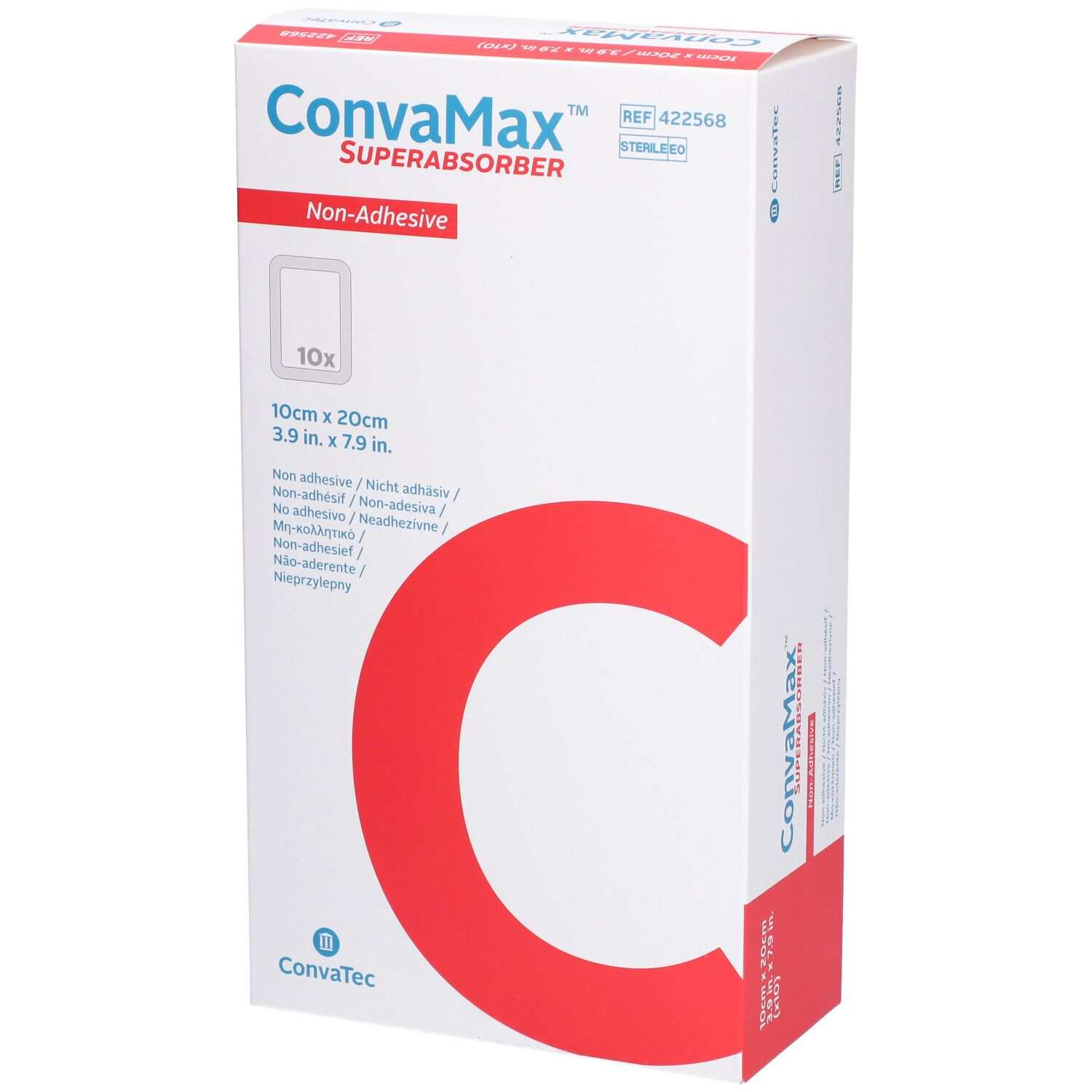 Convamax Superabsorber nicht adhäsiv 10x20 cm 10 St Verband