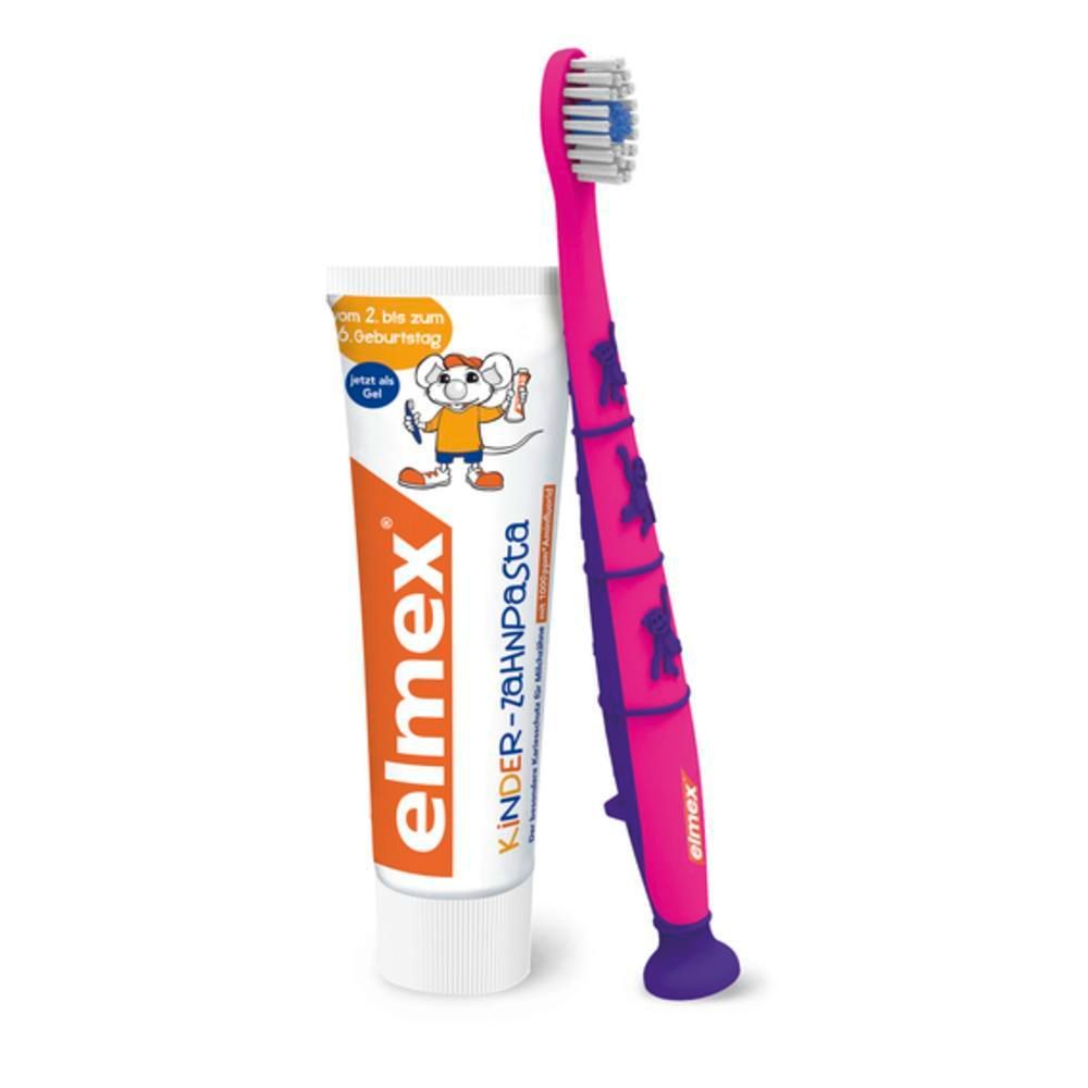 elmex Soins dentaires initiaux inkl. Dentifrice, brosses à dents et gobelet