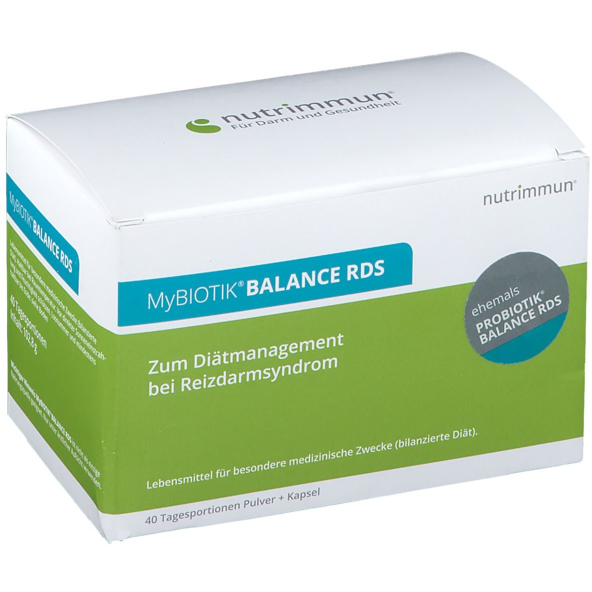 Mybiotik Balance RDS 40x2 g Plv.+40 Kapseln 40 St Beutel